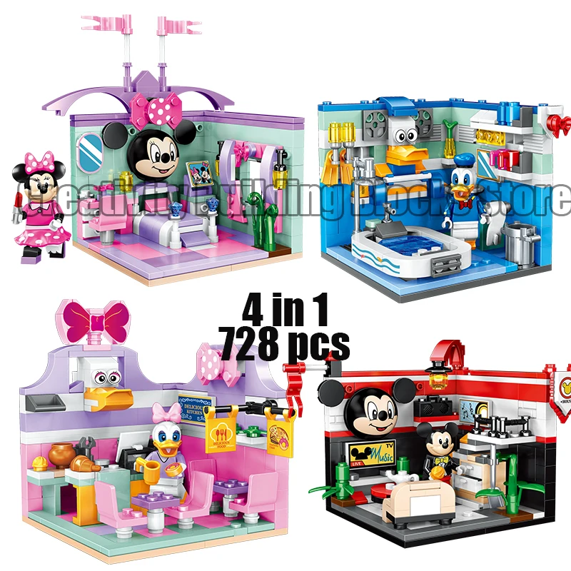 2020 Disney 4in1small building block toys fairy tale dream house Mickey Minnie duck model building blocks for childrens toy gift
2020 Disney 4in1small building block toys fairy tale dream house Mickey Minnie duck model building blocks for childrens toy gift