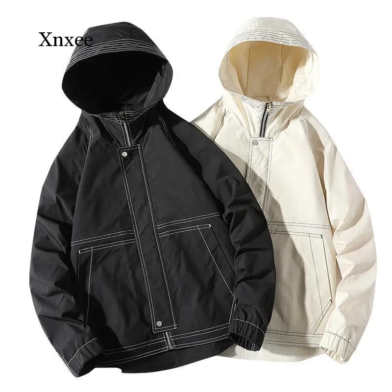 2021 Spring Zipper Hooded Solid Coats Autumn New Men's Ins High Street Trend Jacket Korean Casual Loose Tops Clothing Sweater 
2021 Spring Zipper Hooded Solid Coats Autumn New Men's Ins High Street Trend Jacket Korean Casual Loose Tops Clothing Sweater