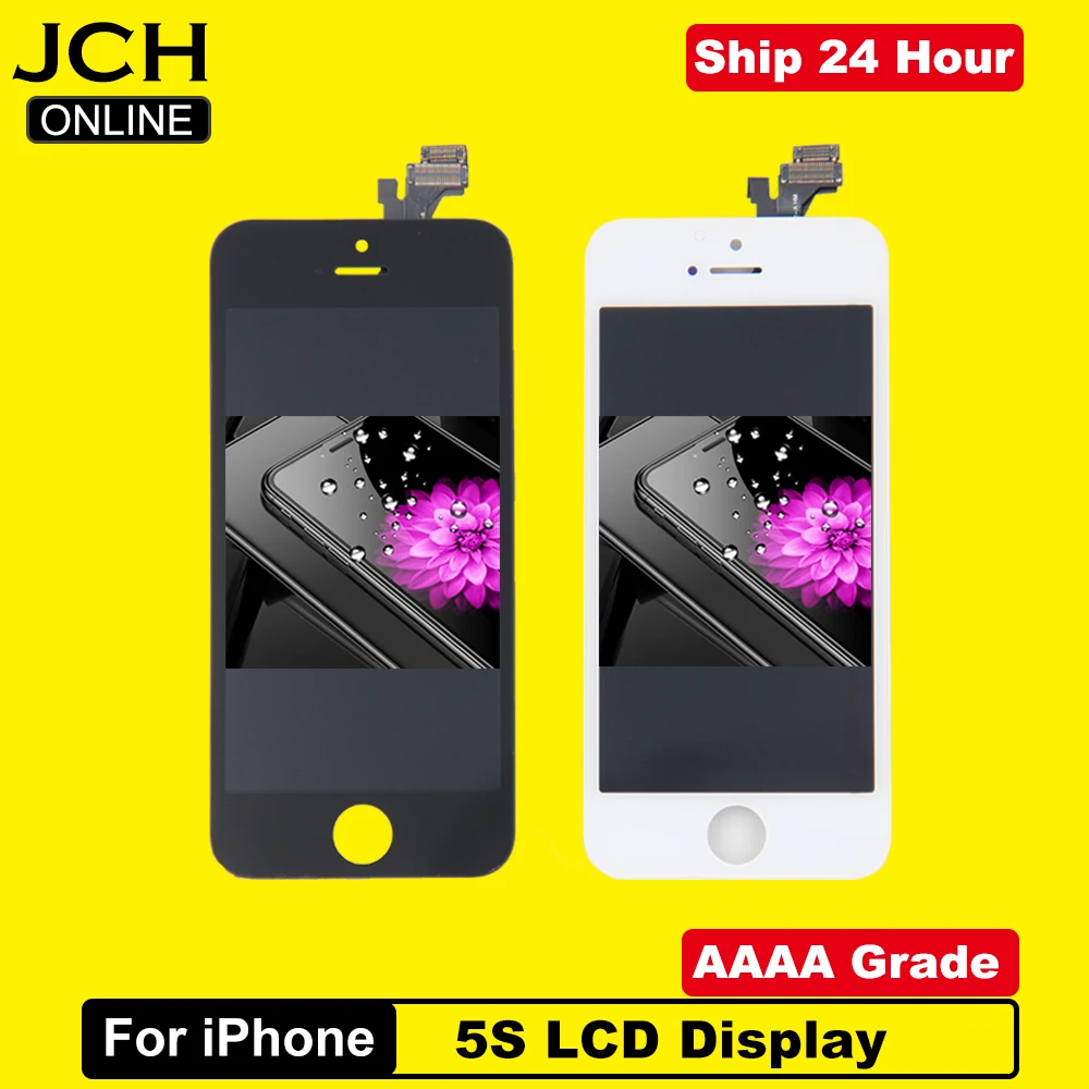 AAAA Brand New LCD Display For iPhone 5S Touch Screen Digitizer Replacement Assembly Parts for iPhone 5S SE No Dead Pixel
AAAA Brand New LCD Display For iPhone 5S Touch Screen Digitizer Replacement Assembly Parts for iPhone 5S SE No Dead Pixel