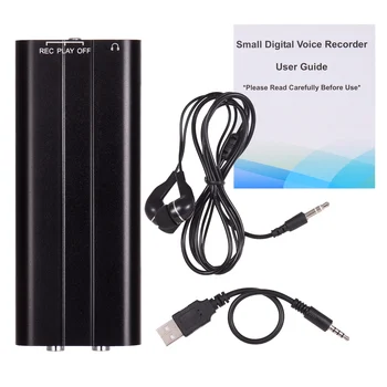 Mini Digital Voice Sound Recorder One-Button Recording Voice-Activated Support MP3 Music PlayerRecording Monitoring with Clip
Mini Digital Voice Sound Recorder One-Button Recording Voice-Activated Support MP3 Music PlayerRecording Monitoring with Clip