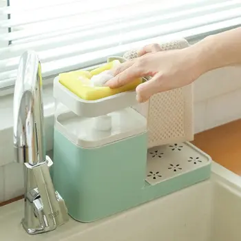 3 in 1 Soap Pump Dispenser Cleaning Liquid Container Sponge Holder Dishcloth Towel Rag Hanger Drain Organizer
3 in 1 Soap Pump Dispenser Cleaning Liquid Container Sponge Holder Dishcloth Towel Rag Hanger Drain Organizer