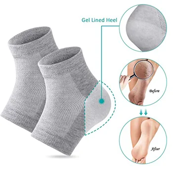 Soft Vented Moisturising Gel Heel Socks For Dry Hard Cracked Skin Moisturizing Open Toe Comfy Recovery Socks
Soft Vented Moisturising Gel Heel Socks For Dry Hard Cracked Skin Moisturizing Open Toe Comfy Recovery Socks