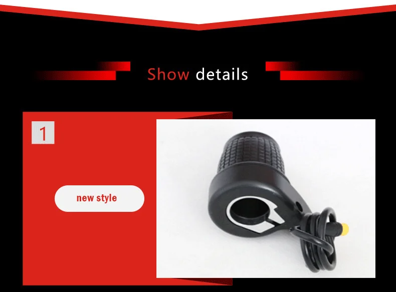 Sale Electric Bike Twist Throttle Ebike Grip Throttle With Two Different Connector E-bike Accelerator 36V Give Grip On Promotion 3 Sale Electric Bike Twist Throttle Ebike Grip Throttle With Two Different Connector E-bike Accelerator 36V Give Grip On Promotion 3