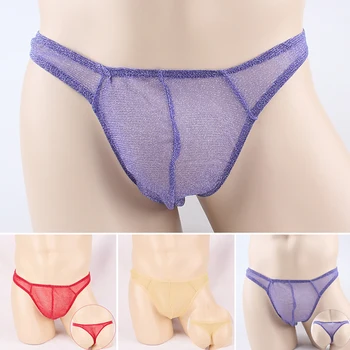 Men's Briefs Sexy Stretch Micro Thong Underwear See-through Mini G String Panties Solid Color Underpants Male New
Men's Briefs Sexy Stretch Micro Thong Underwear See-through Mini G String Panties Solid Color Underpants Male New