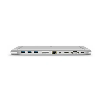 Multi-Function Adapter Converter 11IN1 Type-C to USB3.0 SD/TF Gigabit LAN Mini DP VGA HDMI Type-C 3.5mm Jack Adapter Converter
Multi-Function Adapter Converter 11IN1 Type-C to USB3.0 SD/TF Gigabit LAN Mini DP VGA HDMI Type-C 3.5mm Jack Adapter Converter