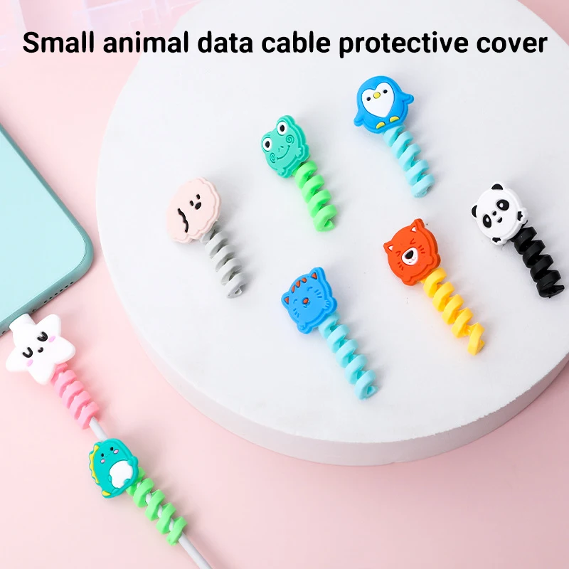 Lovely Cartoon Charger Cable Pipeline Bracket Data Cable Protective Cover Earphone Protective Cable Covering Line Cable Winder
Lovely Cartoon Charger Cable Pipeline Bracket Data Cable Protective Cover Earphone Protective Cable Covering Line Cable Winder