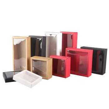 15Pcs Black,White,Brown,Red Transparent Cake Box Kraft Paper Cupcake Clear Plastic PVC Window Packing Gift Box Square/Rectangle
15Pcs Black,White,Brown,Red Transparent Cake Box Kraft Paper Cupcake Clear Plastic PVC Window Packing Gift Box Square/Rectangle