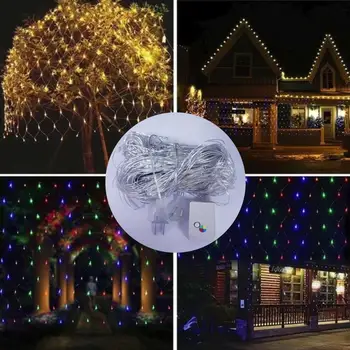Net Mesh 96 Led Fishing Net Lamp Fairy Light Super Bright Waterproof Xmas Decor Festival Durable Romantic Garden Flashing Yard
Net Mesh 96 Led Fishing Net Lamp Fairy Light Super Bright Waterproof Xmas Decor Festival Durable Romantic Garden Flashing Yard