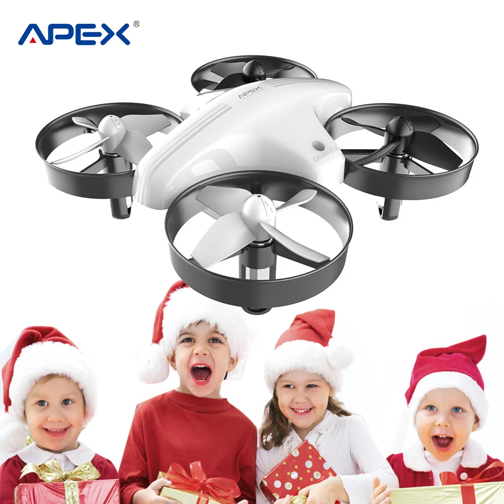 

APEX White Mini RC Quad Copter Pocket Drone Remote Control Boy Toy 4CH 3D Flip Quadcopter RC Nano Helicopter