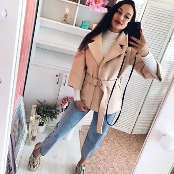 2019 Faux Cashmere Wool Blends Female Coats Womens Windbreakers Jackets Autumn COAT Women Parka Long Cape Manteau Cloak
2019 Faux Cashmere Wool Blends Female Coats Womens Windbreakers Jackets Autumn COAT Women Parka Long Cape Manteau Cloak