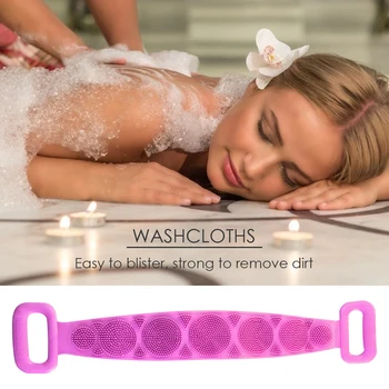 Silicone Bath Brush Comfort Back Scrubber Towel Rubbing Back Mud Peeling Shower Scrubber Useful Cuozao towel Tools
Silicone Bath Brush Comfort Back Scrubber Towel Rubbing Back Mud Peeling Shower Scrubber Useful Cuozao towel Tools