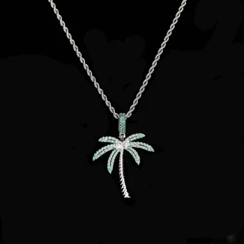 Coconut Tree Iced Out Cubic Zircon Pendant& Necklace Gold Silver Color Plated Hip Hop Men's Jewelry
Coconut Tree Iced Out Cubic Zircon Pendant& Necklace Gold Silver Color Plated Hip Hop Men's Jewelry