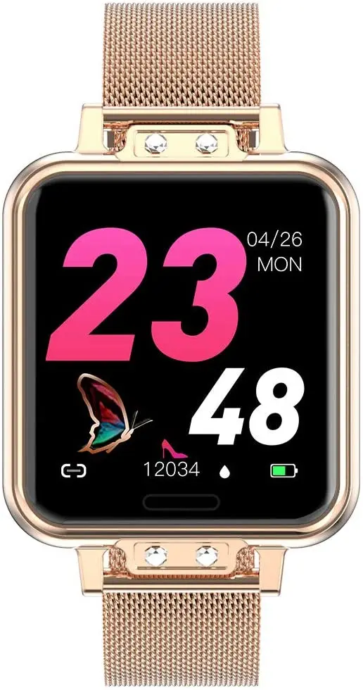 Women's fashion smart watch waterproof remote control camera call reminder heart rate sports bracelet
Women's fashion smart watch waterproof remote control camera call reminder heart rate sports bracelet