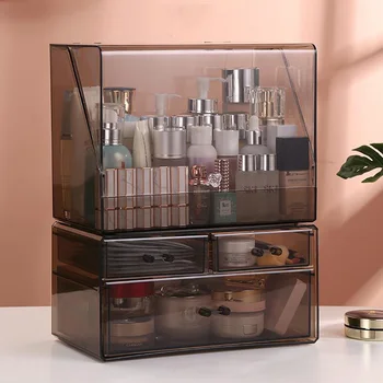 Large-Capacity Cosmetic Storage Box Desktop Dust-Proof Skin Care Product Rack Transparent Makeup Box Lipstick Finisher
Large-Capacity Cosmetic Storage Box Desktop Dust-Proof Skin Care Product Rack Transparent Makeup Box Lipstick Finisher