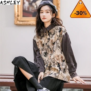 Loose Spring Fashion Cat Print Women Blouse Plus Size Vintage Oversize Women Tops And Blouse Patchwork Shirts Maxi Retro 2020
Loose Spring Fashion Cat Print Women Blouse Plus Size Vintage Oversize Women Tops And Blouse Patchwork Shirts Maxi Retro 2020