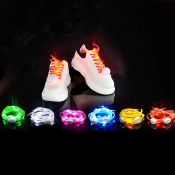 

5paris Party Skating Charming LED Flash Light Up Glow Shoelaces Shoe Laces Shoestrings Night Running ShoeLace Nylon Strap