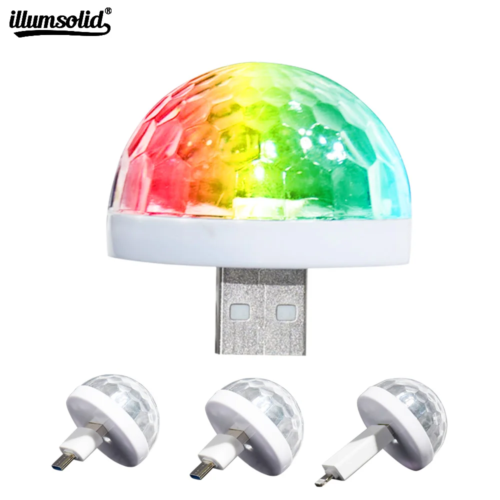 Music Sensor USB Mini Disco Stage Lighting Effect Light DJ Crystal Magic Ball Lamp Apply to Phone Micro usb Llighting
Music Sensor USB Mini Disco Stage Lighting Effect Light DJ Crystal Magic Ball Lamp Apply to Phone Micro usb Llighting