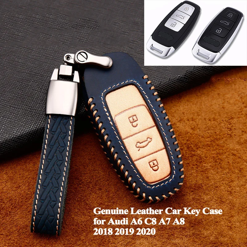 1pc New Style Car Styling Genuine Leather Car Key Case Cover Shell Protector Accessories for Audi A6 C8 A7 A8 2018 2019 2020
1pc New Style Car Styling Genuine Leather Car Key Case Cover Shell Protector Accessories for Audi A6 C8 A7 A8 2018 2019 2020