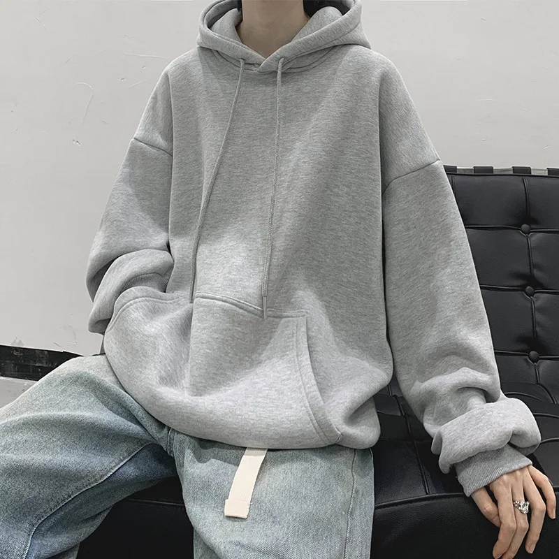 Japanese Streetwear Men Oversized Hoodie Solid Color Pocket Sweatshirt Winter Plus Velvet Loose Student Casual Men's Hoodies
Japanese Streetwear Men Oversized Hoodie Solid Color Pocket Sweatshirt Winter Plus Velvet Loose Student Casual Men's Hoodies