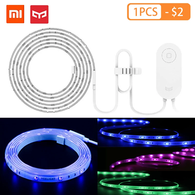 Yeelight RGB LED 2M Smart Light Strip Smart Home for Mi Home APP WiFi Works with Alexa Google Home Assistant 16 Million colorful
Yeelight RGB LED 2M Smart Light Strip Smart Home for Mi Home APP WiFi Works with Alexa Google Home Assistant 16 Million colorful