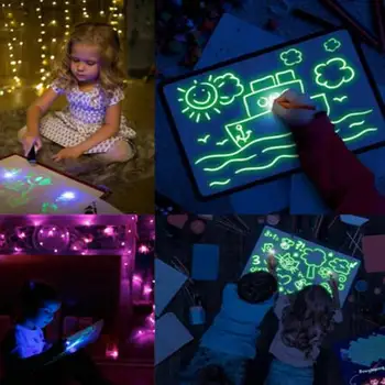 1pc A3 Educational Toy Drawing Board Tablet Graffiti Led Luminous Magic Raw With Light-fun
1pc A3 Educational Toy Drawing Board Tablet Graffiti Led Luminous Magic Raw With Light-fun