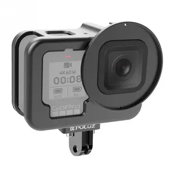 for GoPro HERO9 Black Thicken Housing Shell CNC Aluminum Alloy Protective Cage with Insurance Frame & 52mm UV Lens
for GoPro HERO9 Black Thicken Housing Shell CNC Aluminum Alloy Protective Cage with Insurance Frame & 52mm UV Lens
