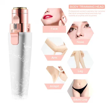 2 IN 1 Electric Eyebrow Trimmer USB Rechargeable Hair Remover Women Shaver LED Light Lady Epilator Razor Face Makeup Tool 
2 IN 1 Electric Eyebrow Trimmer USB Rechargeable Hair Remover Women Shaver LED Light Lady Epilator Razor Face Makeup Tool