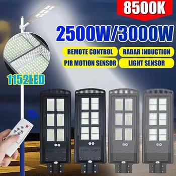 Super Bright LED Solar Street Light with Remote Controller 3000W Radar PIR Motion Sensor Wall Lamp for Outdoor Garden Lighting
Super Bright LED Solar Street Light with Remote Controller 3000W Radar PIR Motion Sensor Wall Lamp for Outdoor Garden Lighting