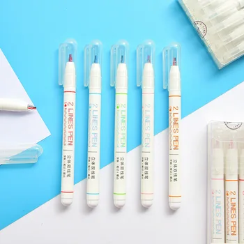Double Line Pen Cute Girl Two-line Color Pens for Drawing Diy Scrapbook Diary Planner Scrapbooking Stationery Students Supplies
Double Line Pen Cute Girl Two-line Color Pens for Drawing Diy Scrapbook Diary Planner Scrapbooking Stationery Students Supplies