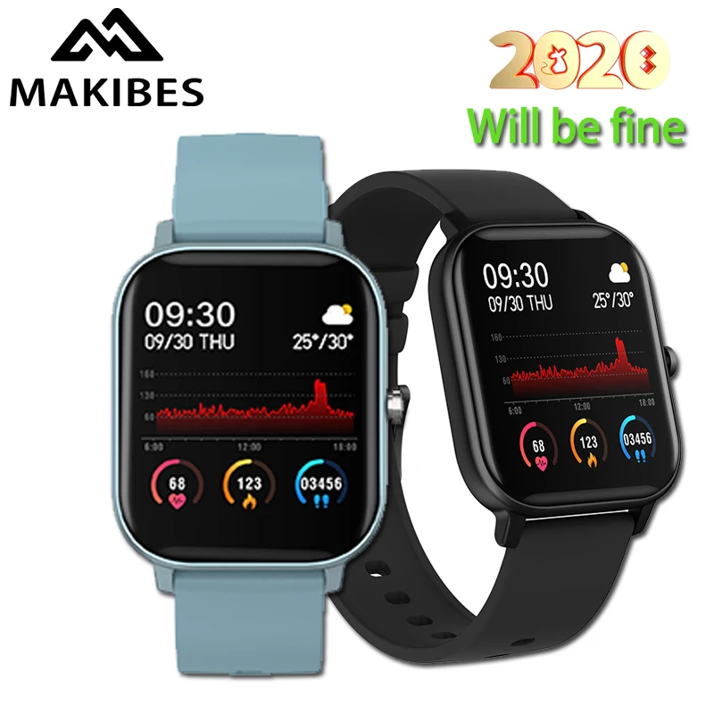 Смарт-часы Makibes P8 2020 фитнес-трекер с сенсорным экраном и монитором кровяного