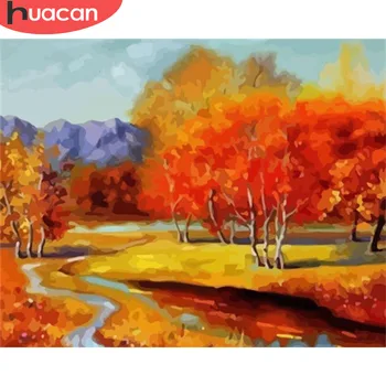 HUACAN Painting By Numbers Autumn Landscape Kits Drawing Canvas HandPainted Coloring Pictures Home Decoration Art Gift
HUACAN Painting By Numbers Autumn Landscape Kits Drawing Canvas HandPainted Coloring Pictures Home Decoration Art Gift