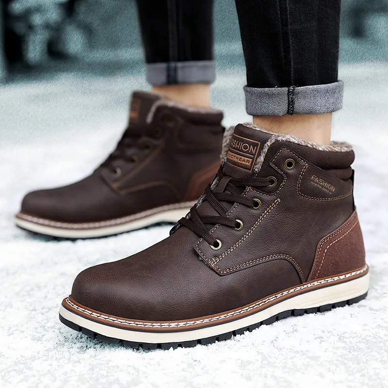 2019 Autumn And Winter New Style Season Hight-top Warm Leather Boot plus Velvet Men's Fashionable Boots Anti-slip Wear-Resistant
2019 Autumn And Winter New Style Season Hight-top Warm Leather Boot plus Velvet Men's Fashionable Boots Anti-slip Wear-Resistant