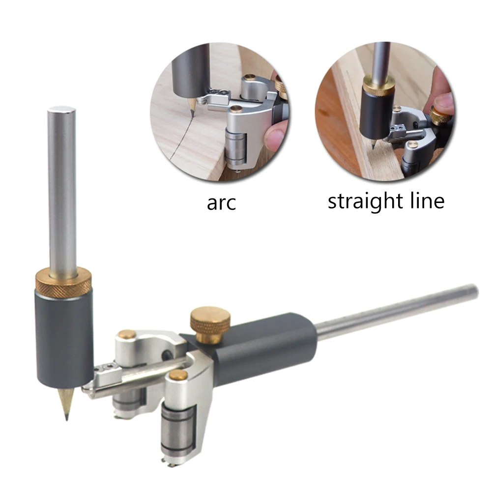 Woodworking Scriber Straight Line Drawing Outline Gauge Multi-function Marking Tool Arc Dual-purpose Parallel Marker Scribing
Woodworking Scriber Straight Line Drawing Outline Gauge Multi-function Marking Tool Arc Dual-purpose Parallel Marker Scribing