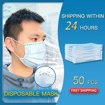 2-50 pcs In stock! Fast Delivery! High Quality Non Woven Disposable Face Mask 3 Layers Anti-Dust Face Masks Ear loop Mouth Mask
2-50 pcs In stock! Fast Delivery! High Quality Non Woven Disposable Face Mask 3 Layers Anti-Dust Face Masks Ear loop Mouth Mask