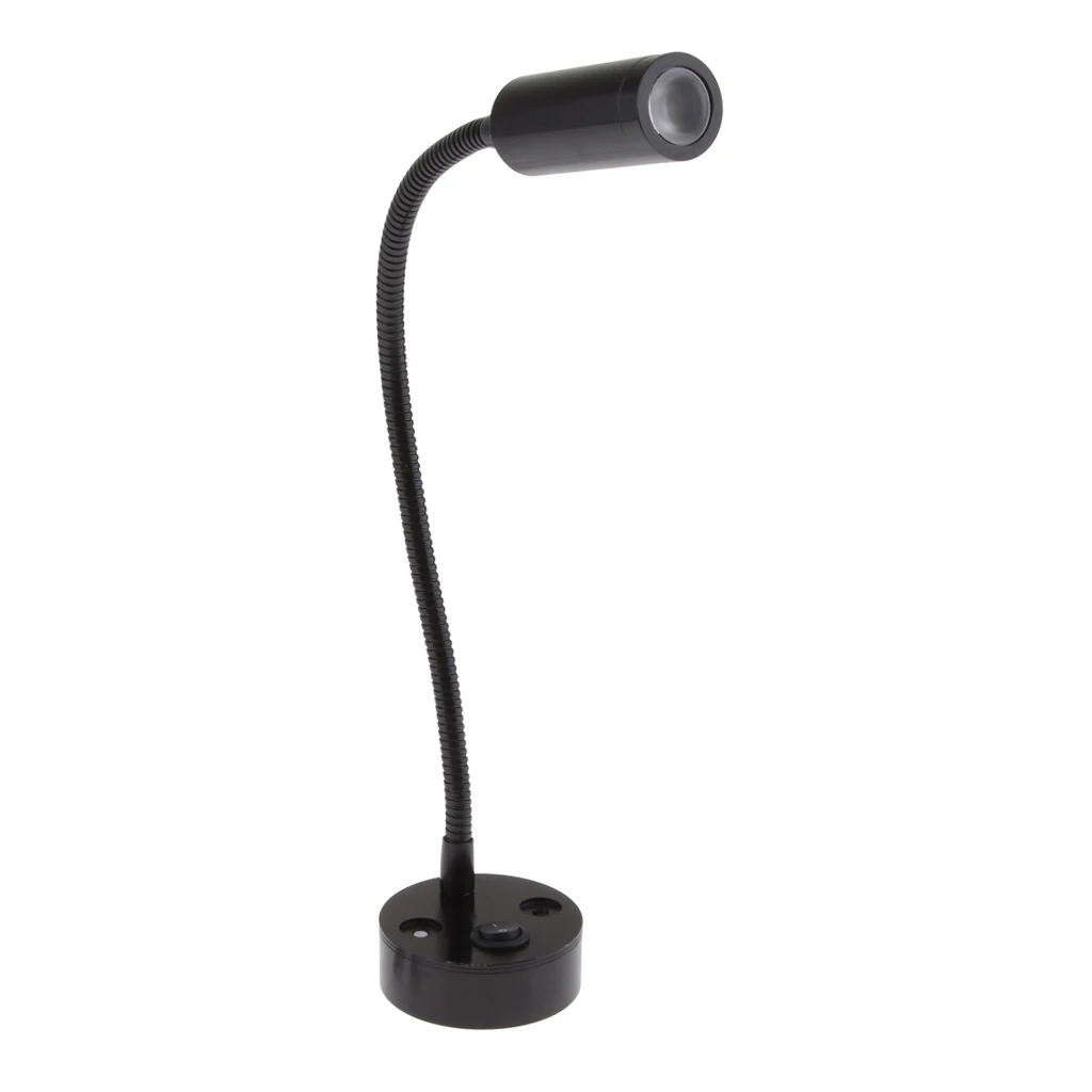 RV Boat LED Reading Lamp Flexible Gooseneck Interior Light 12V 3W 170LM RV Boat LED Reading Lamp Flexible Gooseneck Interior Light 12V 3W 170LM