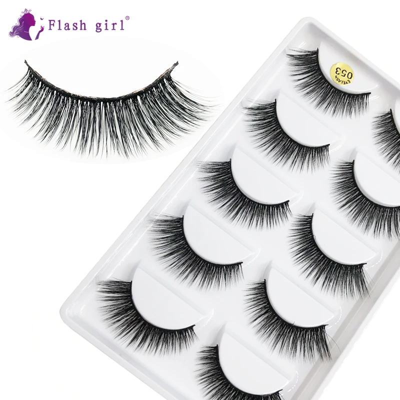Flash girl The newest 053 100% handmade 5pais 3D mink Eyelashes super thick false Eyelashes
Flash girl The newest 053 100% handmade 5pais 3D mink Eyelashes super thick false Eyelashes