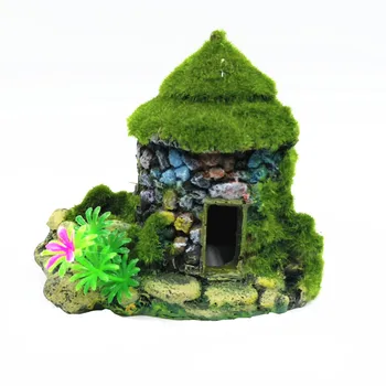 Fish Tank Aquarium Ornament Dodge House Flocking Moss Small Tree Hole Decoration Hogar furniture Drop Shipping 
Fish Tank Aquarium Ornament Dodge House Flocking Moss Small Tree Hole Decoration Hogar furniture Drop Shipping