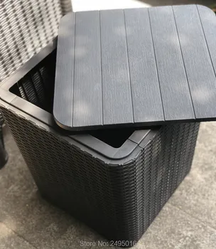 Outdoor Waterproof Wooden Patio Stool Deck Garden Plastic Table Storage Box small table end table for balcony,poolside
Outdoor Waterproof Wooden Patio Stool Deck Garden Plastic Table Storage Box small table end table for balcony,poolside