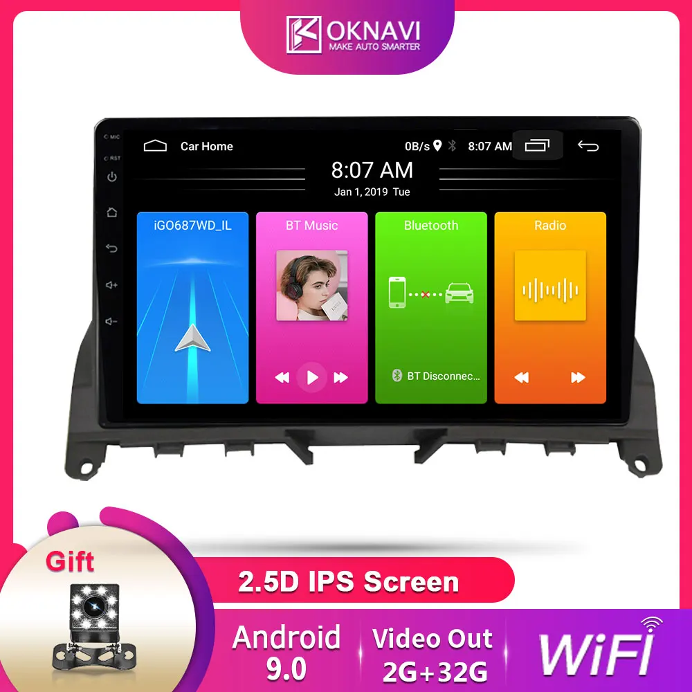 Android 9.0 For Mercedes Benz C Class W204 S204 2007-2014 With Rear Camera GPS Navigation Car BT Radio Multimedia Player No DVD
Android 9.0 For Mercedes Benz C Class W204 S204 2007-2014 With Rear Camera GPS Navigation Car BT Radio Multimedia Player No DVD