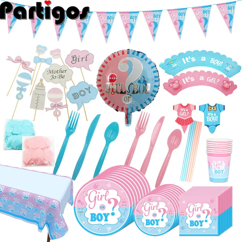 Gender Reveal Party Disposable Tabelware Boy or Girl Pink Blue Party Paper Plate Cup Napkin Gender Reveal Decoration Supplies
Gender Reveal Party Disposable Tabelware Boy or Girl Pink Blue Party Paper Plate Cup Napkin Gender Reveal Decoration Supplies