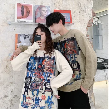 2019 Autumn New Korean Version Of The Men's Large Size Loose Cartoon Lazy Wind Knit Student Couple Casual Sweater
2019 Autumn New Korean Version Of The Men's Large Size Loose Cartoon Lazy Wind Knit Student Couple Casual Sweater