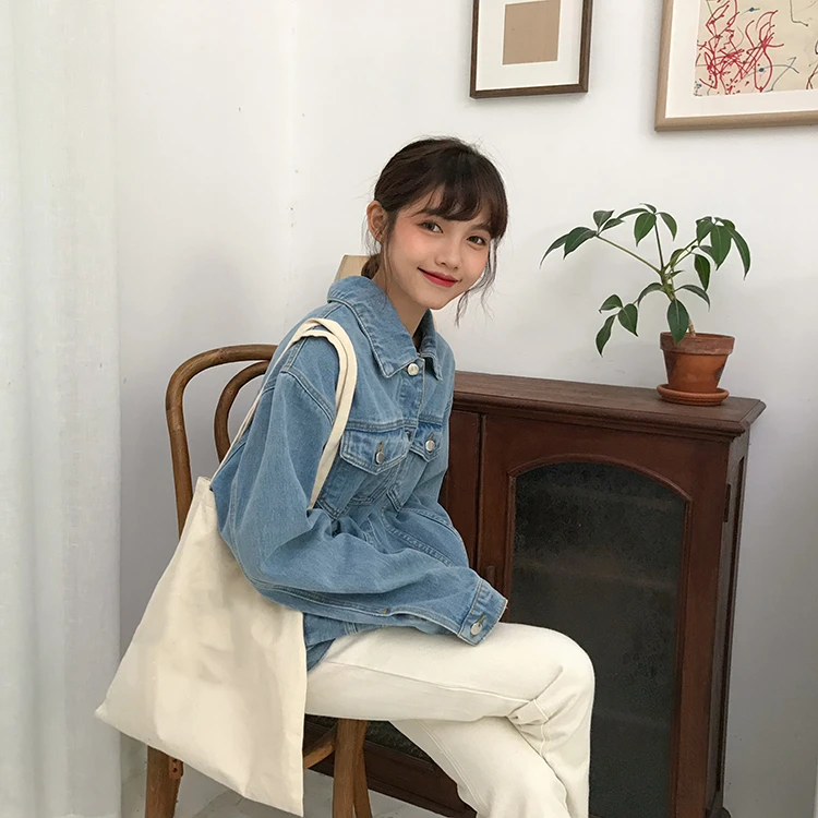 Colorfaith New 2020 Autumn Winter Women Denim Jacket Outerwear Hooded High Street Fashionable Korean Style Jeans Tops JK8303