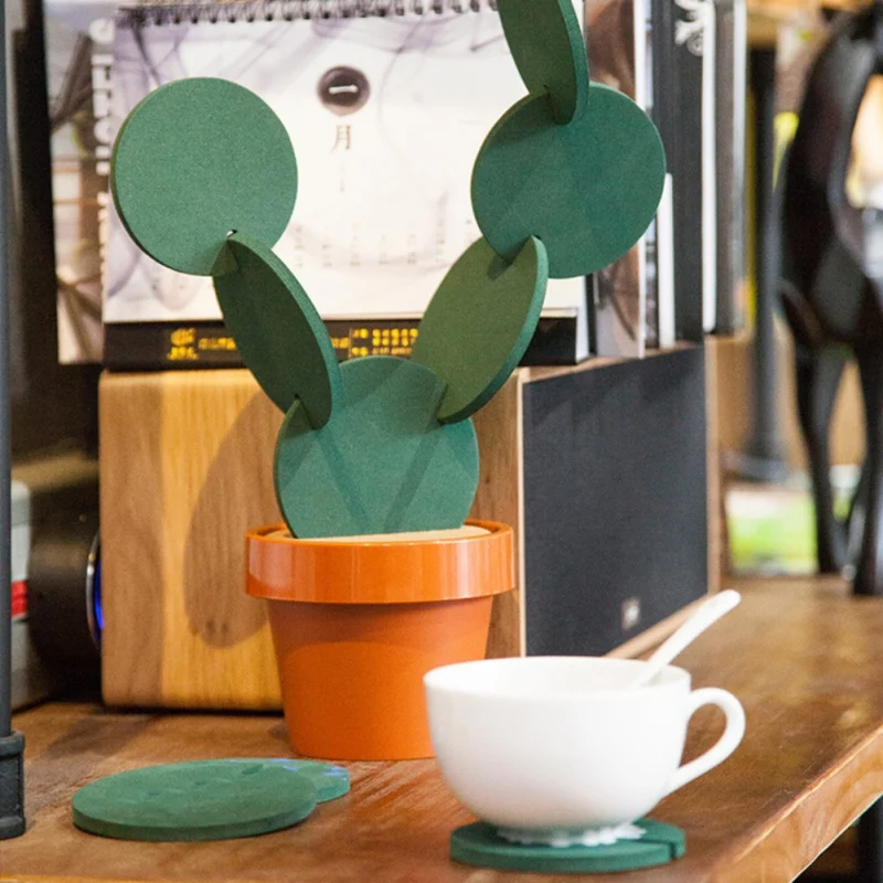 1 Set Combination Type Coaster Tableware Mats Cactus DIY Non Slip Heat Insulation Mat For Drink Holder Coffee M
1 Set Combination Type Coaster Tableware Mats Cactus DIY Non Slip Heat Insulation Mat For Drink Holder Coffee M