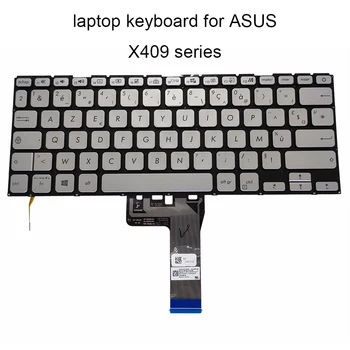 

Backlit Keyboard for ASUS X409 FA X409UA series FR France silver Replacement Keyboards 0KNB0 262XFR00 original new laptop parts