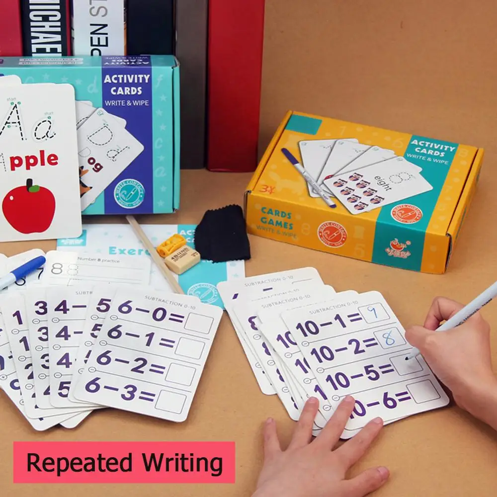 Kids Erasable Practice Handwritten Cards Jigsaw Puzzle Special Match Pencil Set for Red Exercise Book Children Education Toys
Kids Erasable Practice Handwritten Cards Jigsaw Puzzle Special Match Pencil Set for Red Exercise Book Children Education Toys