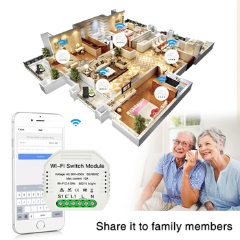 Wifi Switch Relay Breaker Module Automation Smart Lighting Google Home Alexa Echo Remote Control App Timer 1/2 Way 90-250V
Wifi Switch Relay Breaker Module Automation Smart Lighting Google Home Alexa Echo Remote Control App Timer 1/2 Way 90-250V
