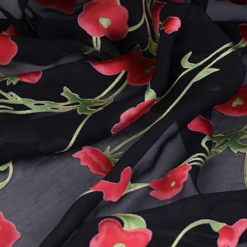 114CM Wide 8MM Thin Red Floral Jacquard Burnt-out Silk Rayon Fabric for Spring and Summer Dress Coat Jacket B250
114CM Wide 8MM Thin Red Floral Jacquard Burnt-out Silk Rayon Fabric for Spring and Summer Dress Coat Jacket B250