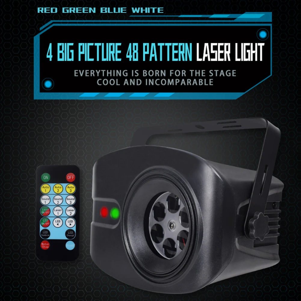 Remote Control LED Laser Lights 180 Degrees Rotary Portable Party Decorative Lighting 48 Laser Patterns Stage Projector Lamps
Remote Control LED Laser Lights 180 Degrees Rotary Portable Party Decorative Lighting 48 Laser Patterns Stage Projector Lamps