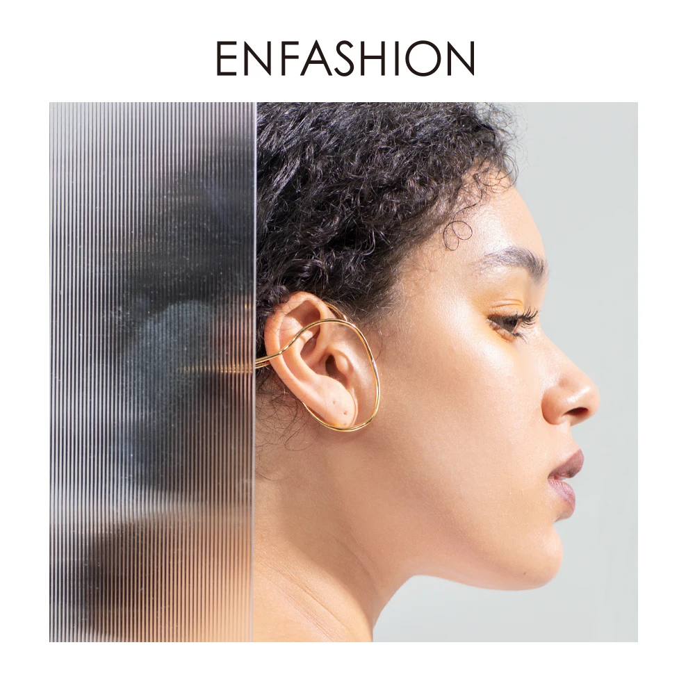 ENFASHION Irregular Curved Line Ear Cuff Clip On Earrings For Women Gold Color Earcuff Earings Without Piercing Jewelry E191141
ENFASHION Irregular Curved Line Ear Cuff Clip On Earrings For Women Gold Color Earcuff Earings Without Piercing Jewelry E191141