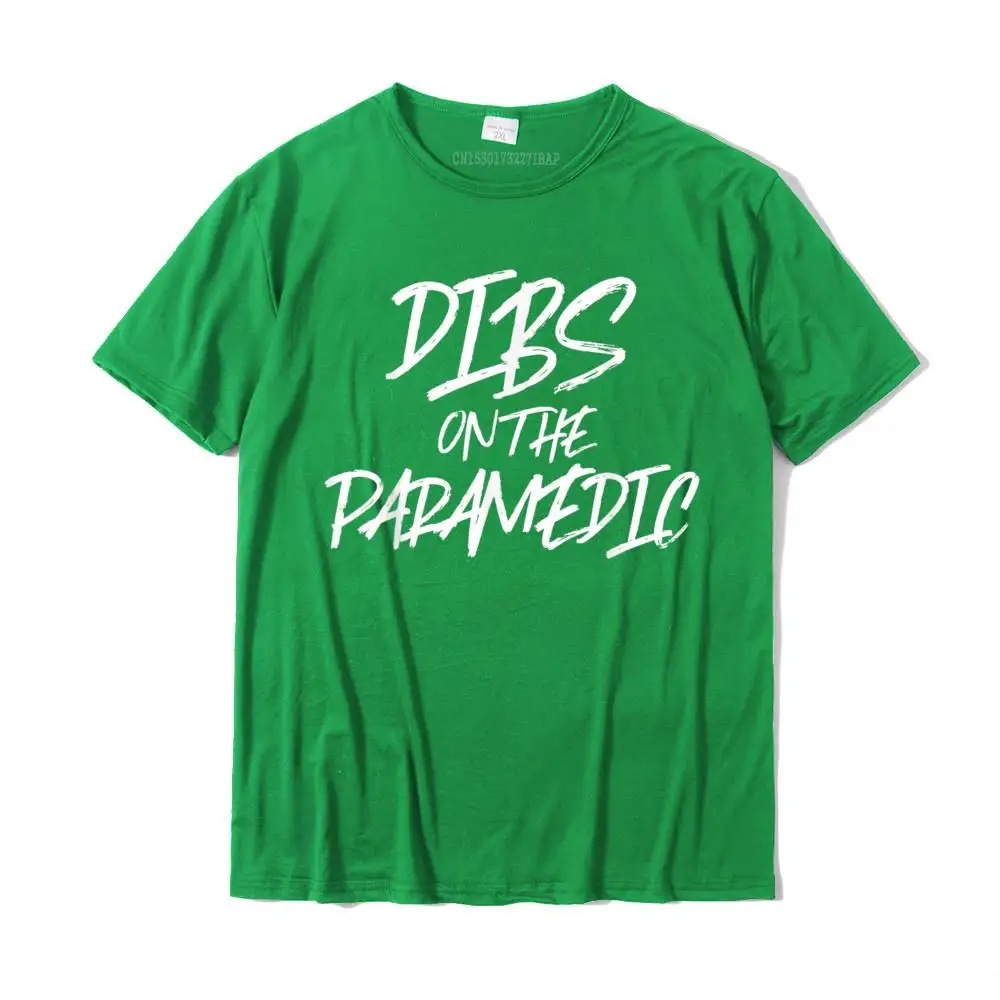 Custom Simple Style Fall 100% Cotton Crewneck Men Tops Tees Normal Tops T Shirt Hot Sale Short Sleeve T Shirts Dibs On The Paramedic Funny Husband Wife T Shirt Ambulance__MZ15735 green